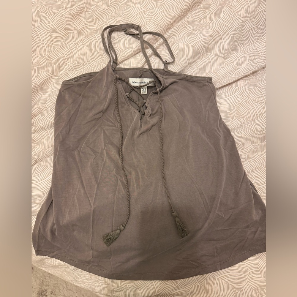 Abercrombie Brown Tie Tank Cami